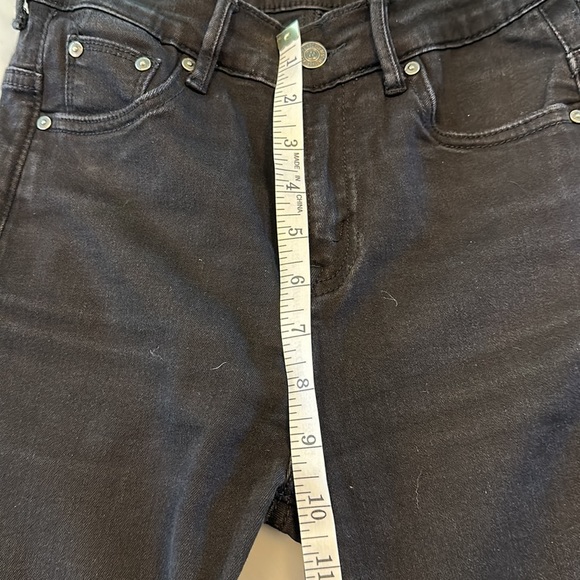 MOTHER LOOKER ANKLE FRAY (Girl Crush) colour is black - Picture 6 of 7